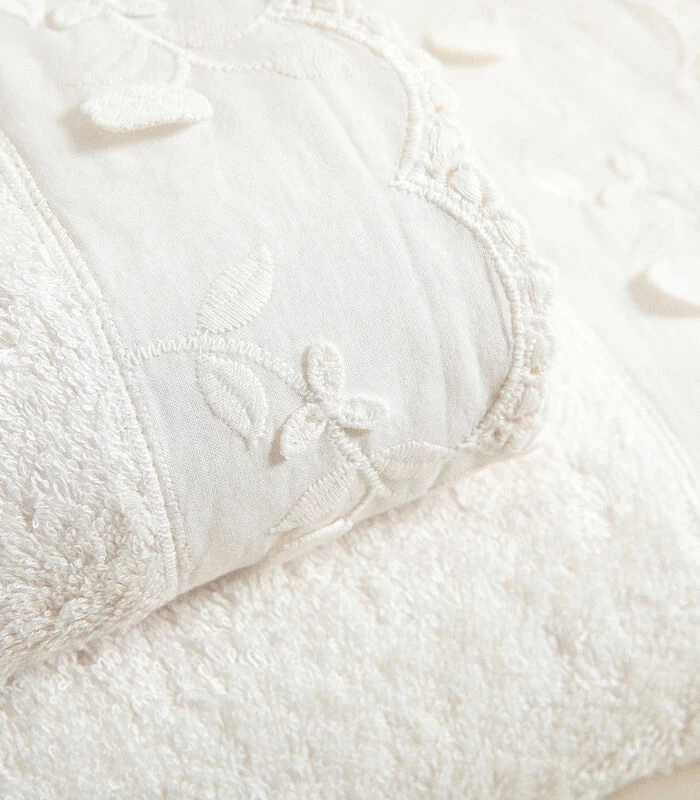 Gezichtshanddoek Flor 50x90 Cm Ecru - Afbeelding 3