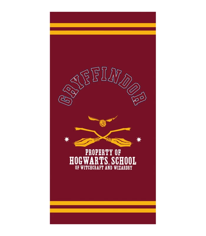 Harry Potter Strandlaken Met Fluwelen Opdruk 100% Katoen, QUIDDITCH TEAM - Afbeelding 3