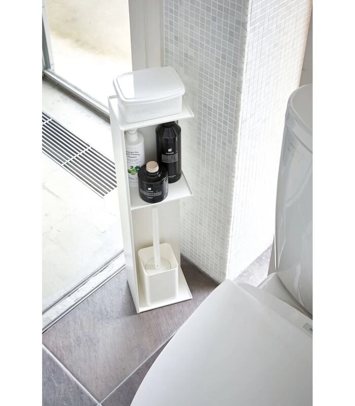 Yamazaki Slim Toilet Rack - Tower - White - Afbeelding 3