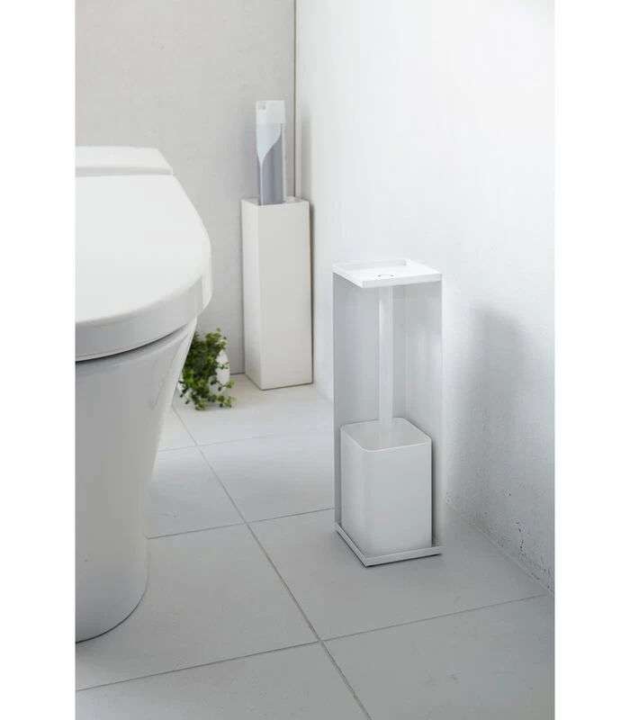 Yamazaki Toiletpaper Holder Closed - Tower - White - Afbeelding 3