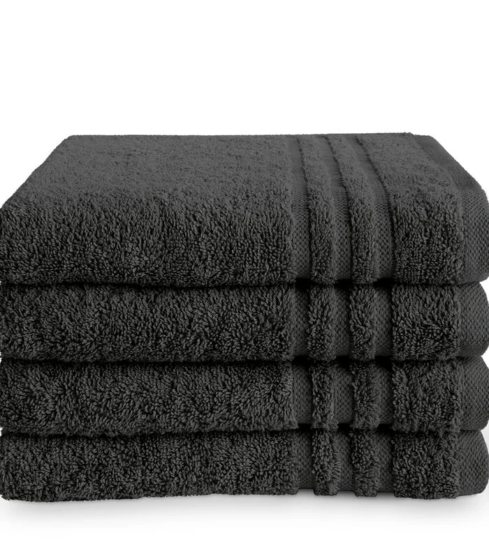 Handdoek 50 X 100 Antraciet - 6 Stuks - Afbeelding 2