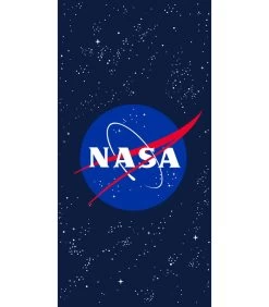 NASA Strandlaken Met Fluwelen Opdruk 100% Katoen, STAR