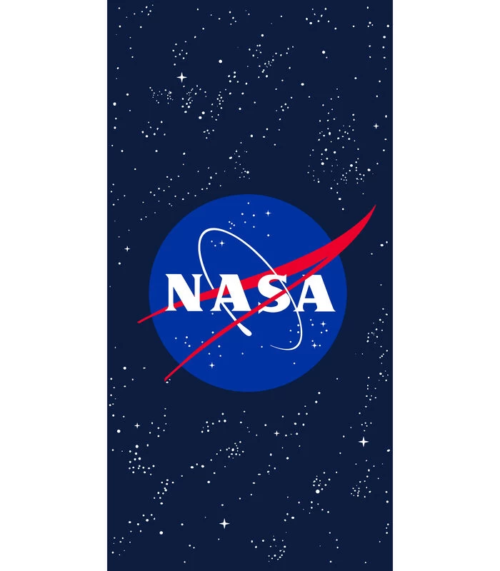 NASA Strandlaken Met Fluwelen Opdruk 100% Katoen, STAR