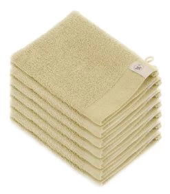 12x Soft Cotton Washandjes Maisgeel