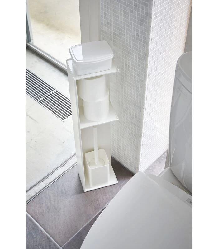Yamazaki Slim Toilet Rack - Tower - White - Afbeelding 2