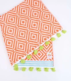 Banana Moon Nancy Marbella Oranje Geruite Fouta