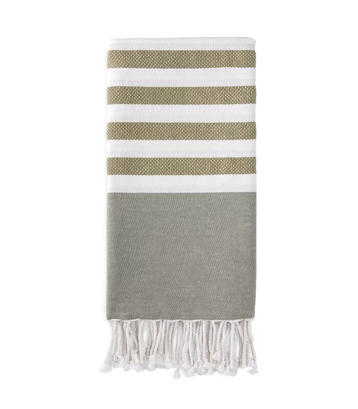 Fouta / Hamamdoek - Sunshade Happiness Legergroen - Afbeelding 2