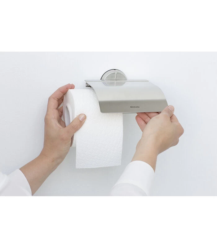 Brabantia Toiletrolhouder Met Klep, Profile - Matt Steel - Afbeelding 3