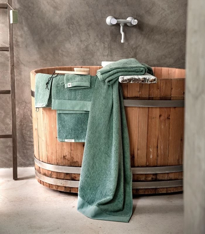 Handdoek Remade Cotton Donker Groen - Afbeelding 5