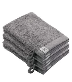 6x Remade Cotton Washandjes Taupe