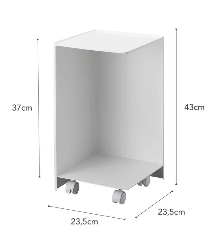 Yamazaki Toiletpaper Holder With Caster - Tower - White - Afbeelding 5