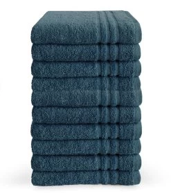 Handdoek 50x100 Cm Donkerblauw - 10 Stuks