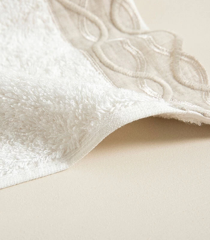 Gezichtshanddoek Border 50x90 Cm Ecru - Afbeelding 4